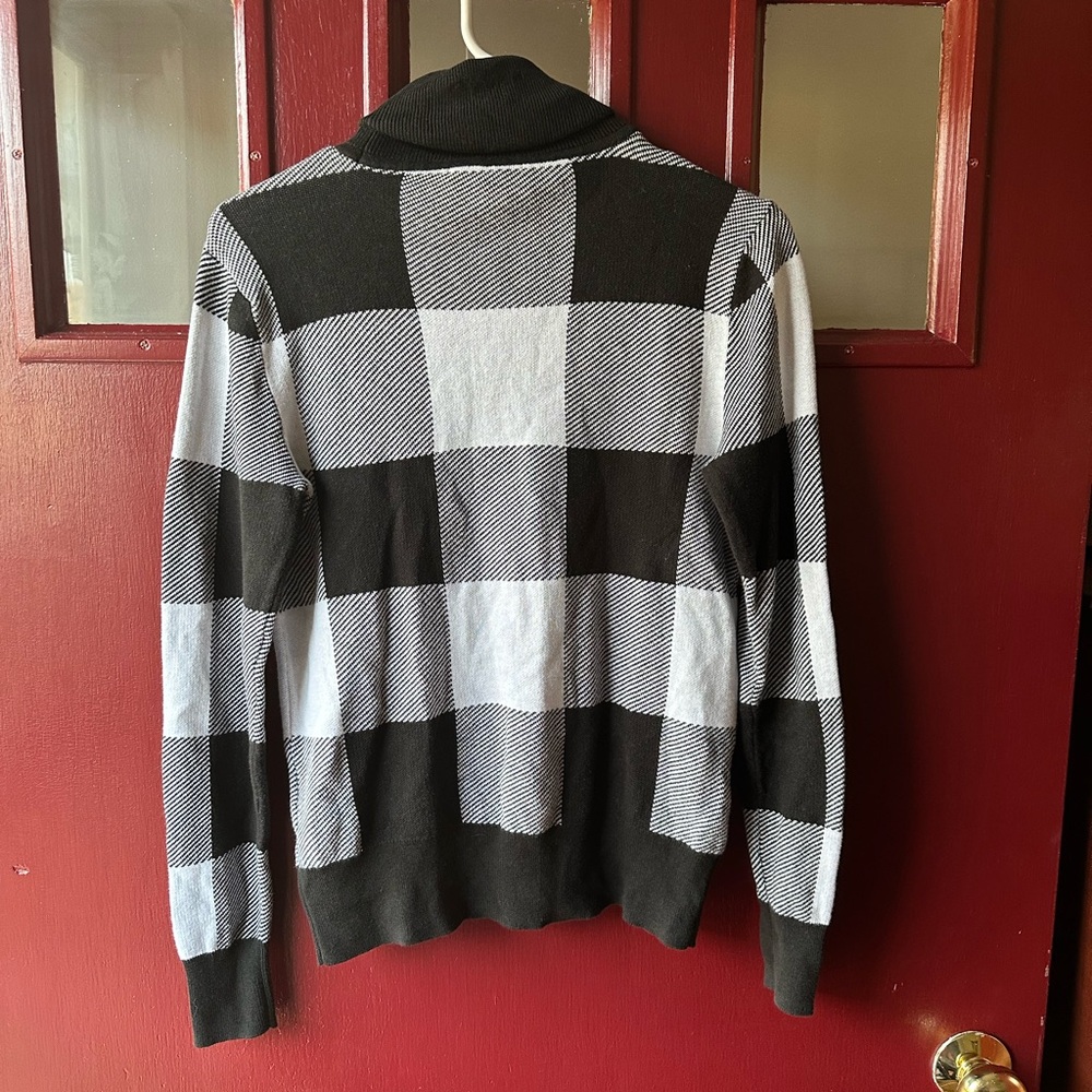 New York & Company Black and White Turtleneck Sweater - Picture 2 of 5
